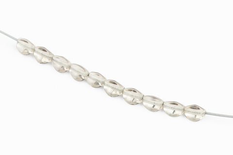 5mm Transparent Gray Three Sided Pinch Bead (30 Pcs) #UPG239