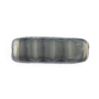 6mm x 18mm Gray Striped Marble Rectangle Tube Bead (12 Pcs) #UPG242