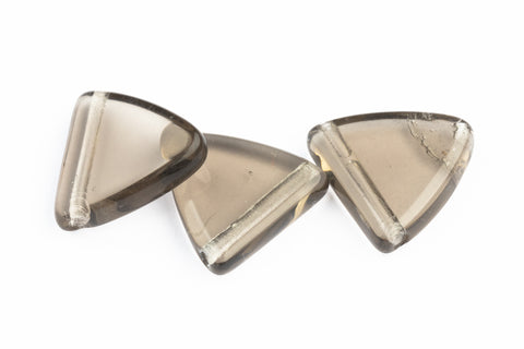 12mm Transparent Gray Triangle Bead (8 Pcs) #UPG245