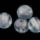 10mm Crystal/Montana Luster Three Sided Bead (4 Pcs) #UPG247
