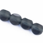 8mm Matte Montana Three Sided Bead (4 Pcs) #UPG252