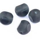 8mm Matte Montana Three Sided Bead (4 Pcs) #UPG252