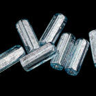 4mm x 10mm Light Montana Luster Czech Glass Atlas Bead (10 Pcs) #UPG256