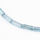 4mm x 10mm Light Montana Luster Czech Glass Atlas Bead (10 Pcs) #UPG256