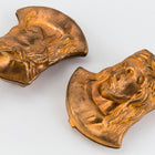 25mm Copper Jesus with Crown of Thorns #5494A-General Bead