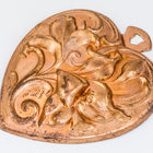 45mm Copper Lily Heart Charm #1588B-General Bead