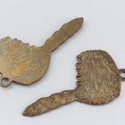 24mm Antique Brass Davy Crockett Cap (2 Pcs) #165A-General Bead