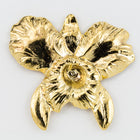 32mm Gold Orchid #1859A-General Bead