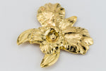 32mm Gold Orchid #1859A-General Bead