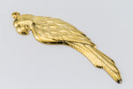 55mm Gold Left Facing Parrot Charm #1977-General Bead