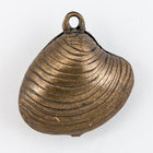 18mm Antique Brass Clamshell Charm (2 Pcs) #198A-General Bead