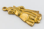 21mm Raw Brass Dutch Girl Charm #2154A-General Bead