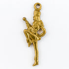 22mm Raw Brass Majorette Charm (2 Pcs) #227B-General Bead