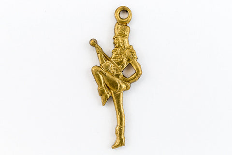 22mm Raw Brass Majorette Charm (2 Pcs) #227B-General Bead