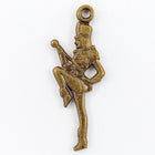 22mm Antique Brass Majorette Charm (2 Pcs) #227C-General Bead