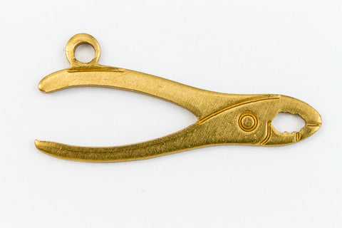 20mm Raw Brass Pliers Charm (2 Pcs) #2432A-General Bead