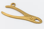 20mm Raw Brass Pliers Charm (2 Pcs) #2432A-General Bead