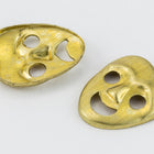 10mm Brass Mask Charm (2 Pcs) #2461A-General Bead
