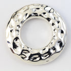 42mm Silver "Hammered" Ring (2 Pcs) #WMS021-General Bead