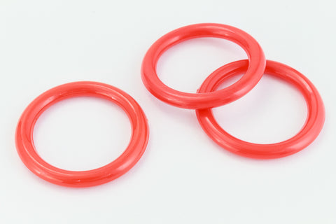 28mm Opaque Red Lucite Ring (2 Pcs) #WMS035-General Bead