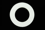 37mm White Lucite Open Circle (2 Pcs) #WMS037-General Bead