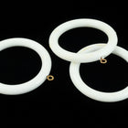 38mm White Lucite Hoop with Ring (2 Pcs) #WMS039-General Bead