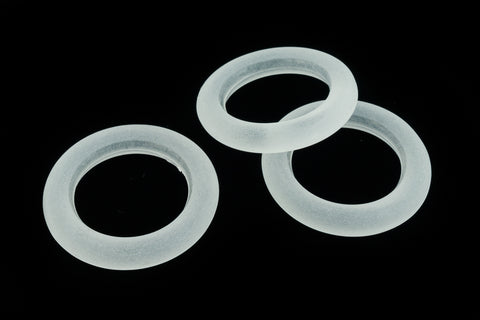 33mm Matte Crystal Lucite Ring (2 Pcs) #WMS040-General Bead