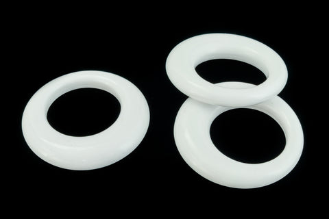 33mm White Lucite Pirate Hoop (2 Pcs) #WMS041-General Bead