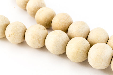 10mm Natural Round Wood Bead (5 Pcs) #WOOD009-General Bead