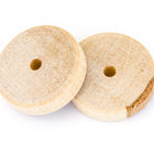 4mm x 19mm Natural Wood Disk Bead (5 Pcs) #WOOD020-General Bead