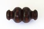26mm x 50mm Brown Carved Wood Bead #WOOD032-General Bead