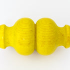 26mm x 50mm Yellow Carved Wood Bead #WOOD033-General Bead