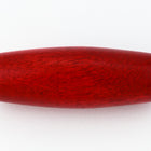 18mm x 50mm Red Wood Tube Bead (2 Pcs) #WOOD039-General Bead