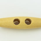 14mm x 57mm Natural Wood Toggle (2 Pcs) #WOOD069-General Bead