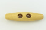 14mm x 57mm Natural Wood Toggle (2 Pcs) #WOOD069-General Bead