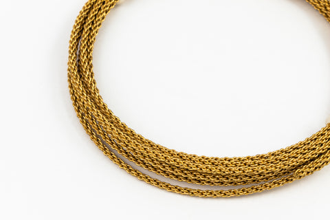 Artistic Wire. Brass 12 Gauge Round Braid Wire -5 Ft (6 Packs, 36 Packs) #WRB001