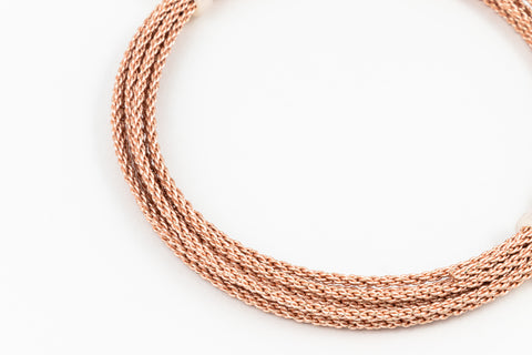 Artistic Wire. Rose Gold 16 Gauge Round Braid Wire -7.5 Ft (3 Packs, 18 Packs) #WRB012