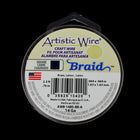Artistic Wire. Brass 14 Gauge Square Braid Wire -2.5 Ft #WRB019