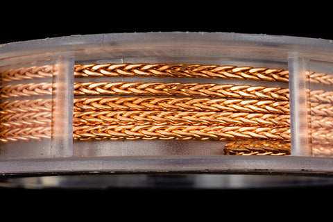 Artistic Wire. Bare Copper 14 Gauge Square Braid Wire -2.5 Ft (Spool, 6 Spools, 36 Spools) #WRB021