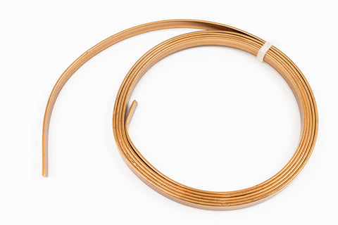 Artistic Wire. Antique Brass 21 Gauge 5mm Flat Wire -3 Ft (8 Packs, 48 Packs) #WRF103