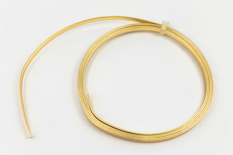 Artistic Wire. Silver Plated Gold 21 Gauge 3mm Flat Wire -3 Ft (10 Packs, 60 Packs) #WRF105