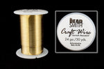 24 Gauge Gold BeadSmith Craft Wire (30 Yards) #WRH102-General Bead
