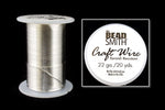 22 Gauge Silver BeadSmith Craft Wire (20 Yards) #WRH204-General Bead