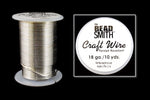18 Gauge Silver BeadSmith Craft Wire (10 Yards) #WRH206-General Bead
