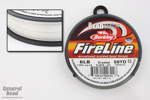 6 Lb. Crystal White Fireline 50 Yard Roll #WRK010-General Bead