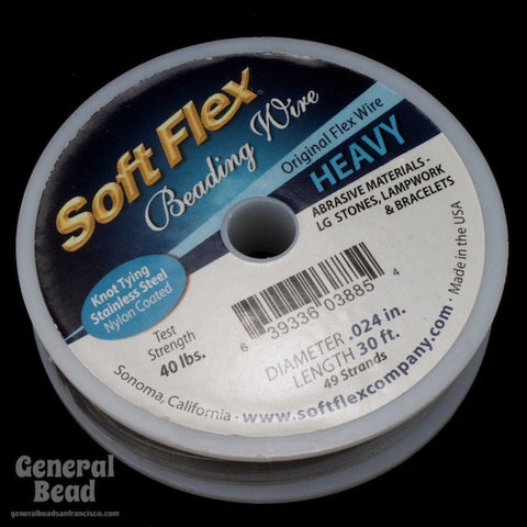 Soft Flex Satin Silver Heavy (0.024, 49 strands) #WRK024-General Bead