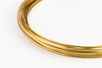 Artistic Wire. Brass 20g German Style Half Round Wire -9.8 Ft (6 Packs, 36 Packs) #WRR100
