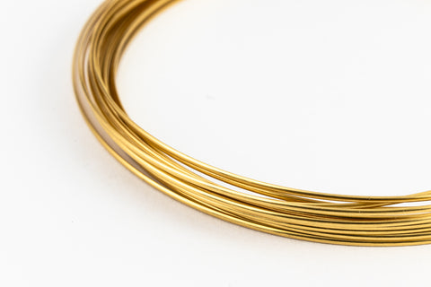 Artistic Wire. Brass 20g German Style Half Round Wire -0.25 Lb (2 Packs, 12 Packs) #WRR100*