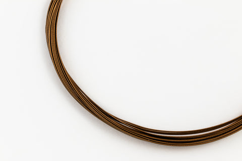 Artistic Wire. Antique Brass 22g German Style Half Round Wire -16.4 Ft #WRR202