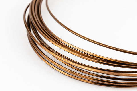 Artistic Wire. Antique Brass 24g German Style Square Wire -13.1 Ft (6 Packs, 36 Packs) #WRS203